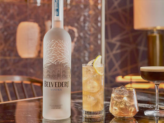 Belvedere雪树logo设计含义及伏特加品牌设计理念