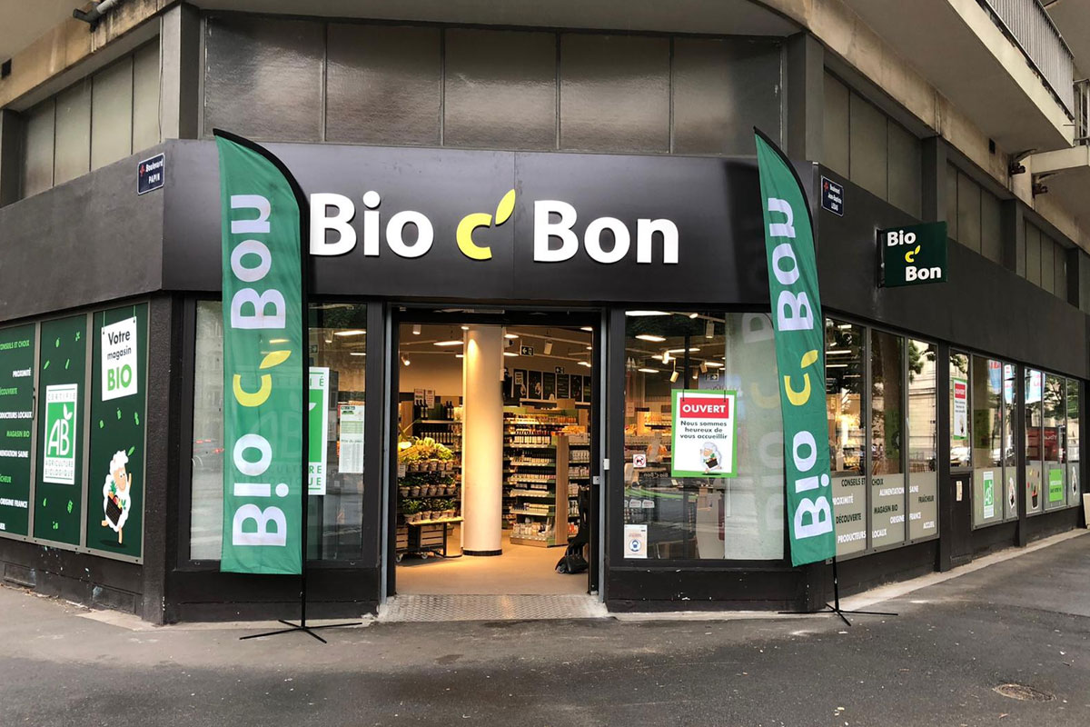 Bio c' Bon标志设计含义及超市品牌设计理念