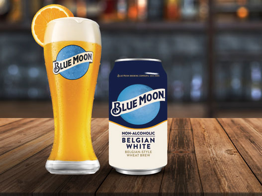 Blue Moon蓝月亮啤酒logo设计含义及啤酒品牌设计理念