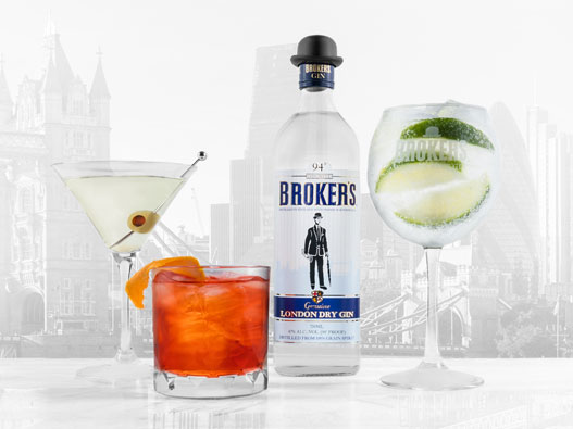 Broker's Gin布睿克logo设计含义及洋酒品牌设计理念