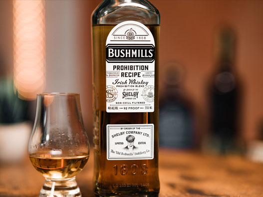 Bushmills布什米尔logo设计含义及威士忌品牌设计理念
