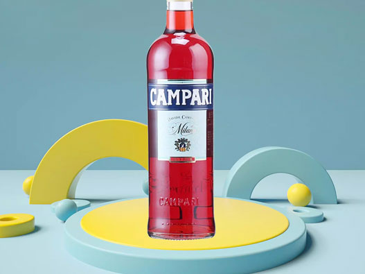 Campari金巴利logo设计含义及洋酒品牌设计理念