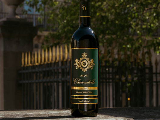 Clarendelle侯伯王克兰朵logo设计含义及洋酒品牌设计理念