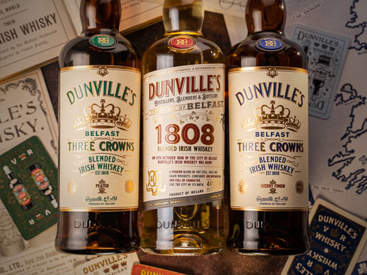 Dunville’s邓威logo设计含义及威士忌品牌设计理念