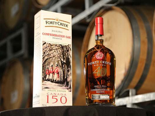 Forty Creek四十溪logo设计含义及威士忌品牌设计理念