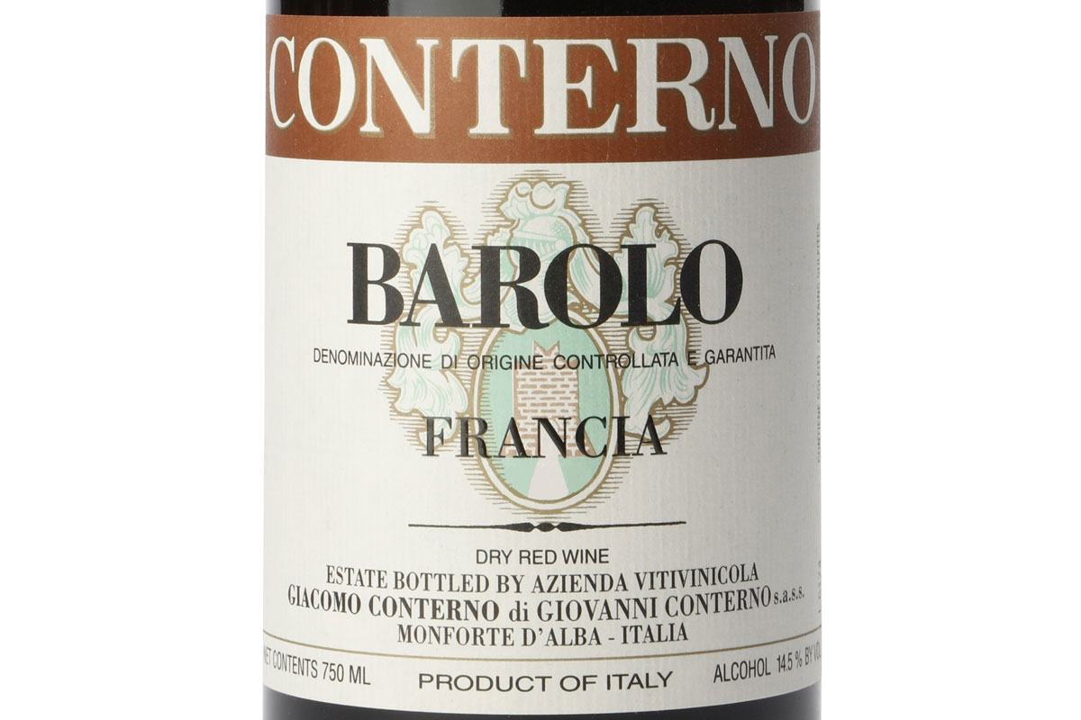 Giacomo Conterno孔特诺标签