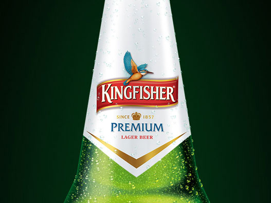 Kingfisher翠鸟啤酒logo设计含义及啤酒品牌设计理念