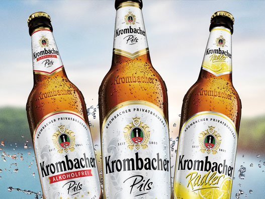 Krombacher科隆巴赫logo设计含义及啤酒品牌设计理念