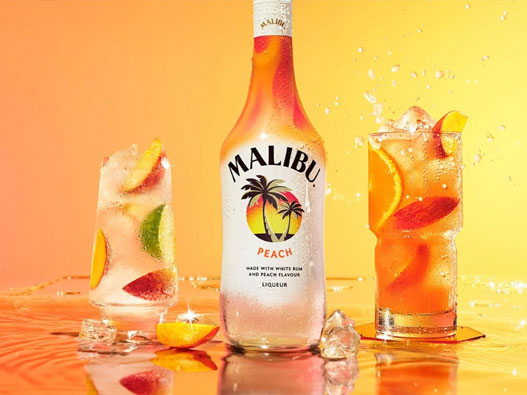 Malibu马利宝logo设计含义及朗姆酒品牌设计理念