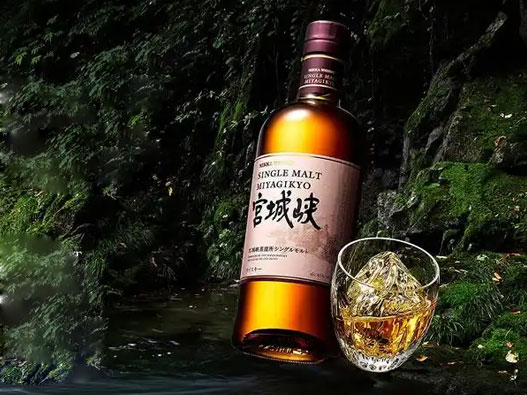 Miyagikyo宫城峡logo设计含义及威士忌品牌设计理念
