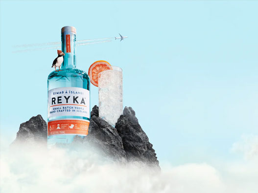 Reyka雷克logo设计含义及伏特加品牌设计理念