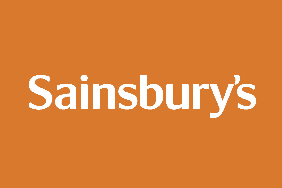 Sainsbury's反白logo