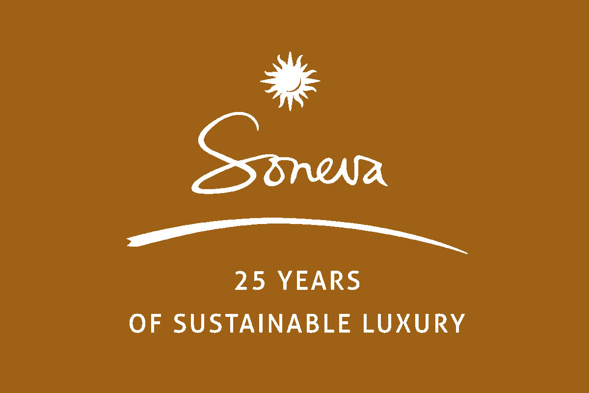 Soneva索尼娃酒店反白logo