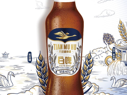 Tianmu Lake天目湖啤酒logo设计含义及啤酒品牌设计理念