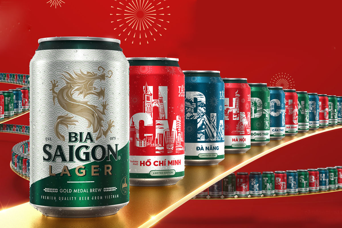 ‌Saigon西贡啤酒包装