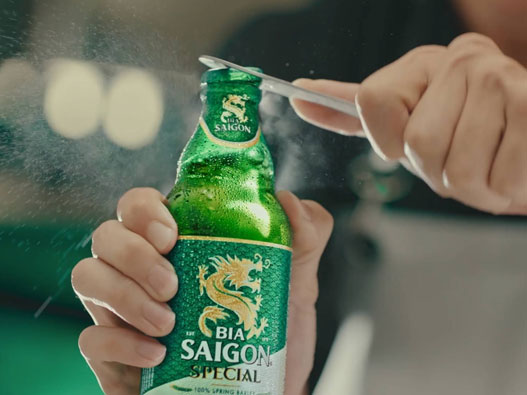 ‌Saigon西贡啤酒logo设计含义及啤酒品牌设计理念