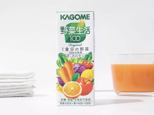 KAGOME可果美logo设计含义及果汁品牌设计理念