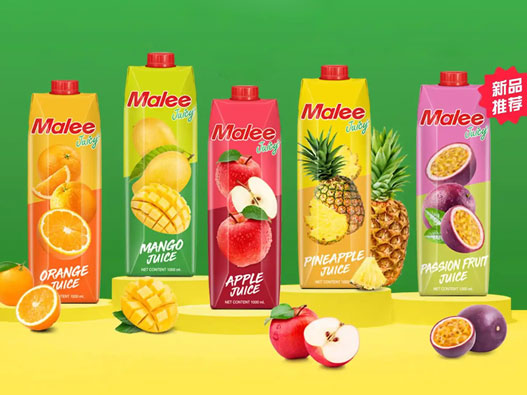 Malee玛丽logo设计含义及果汁品牌设计理念