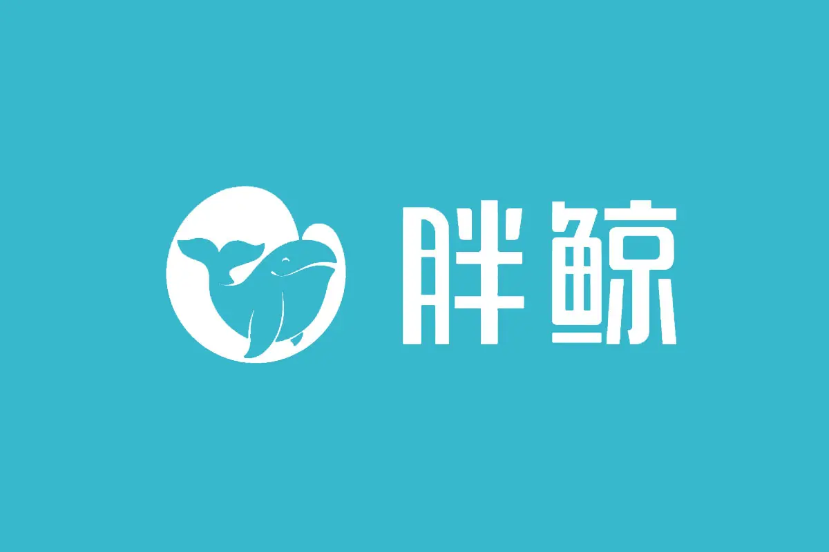 胖鲸反白logo