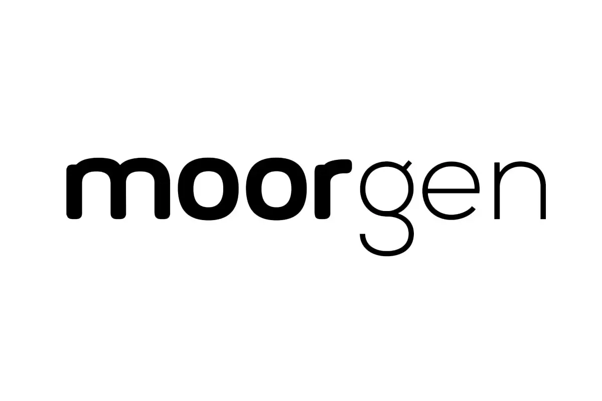 moorgen摩根品牌LOGO设计案例-字母元素标志设计