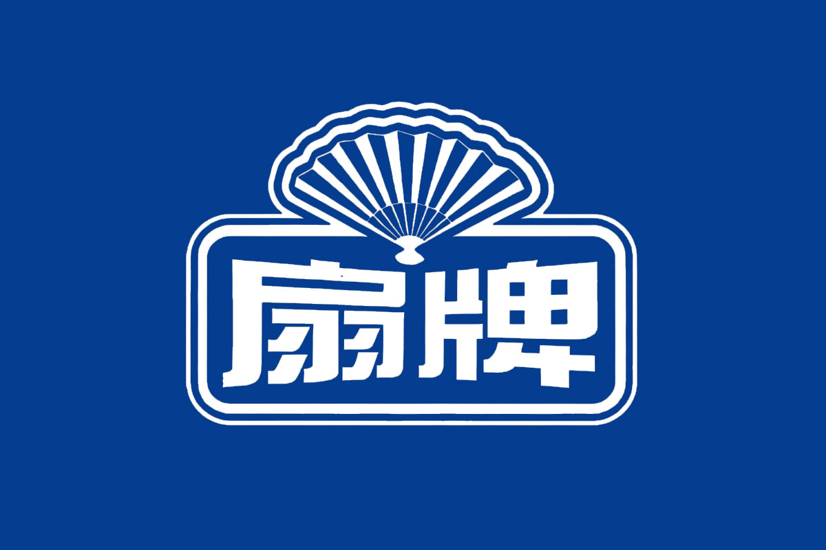 扇牌品牌反白LOGO