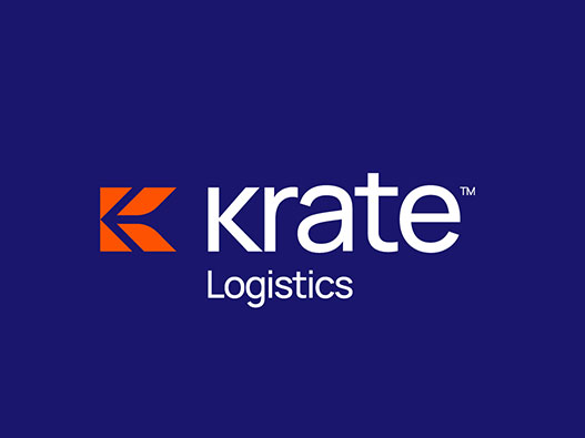 Krate国际物流标志设计含义及设计理念