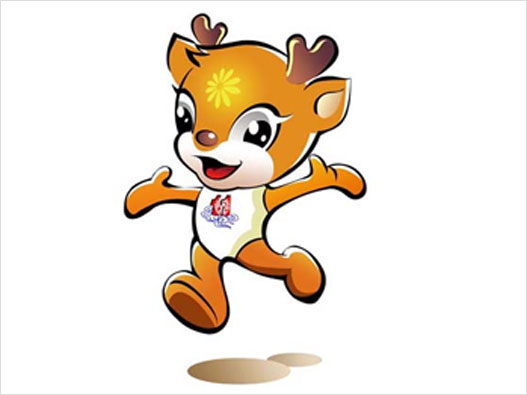 小鹿LOGO设计-全国第十一届中运会小鹿吉祥物