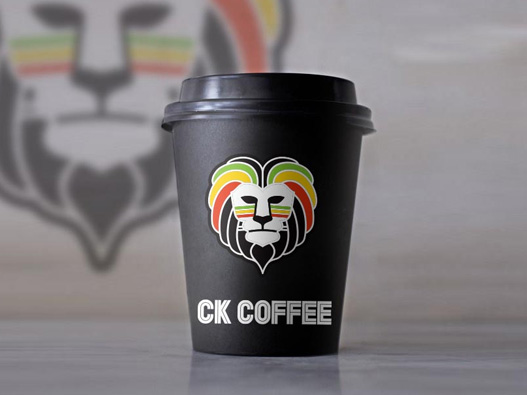 CK COFFEE咖啡logo设计图片