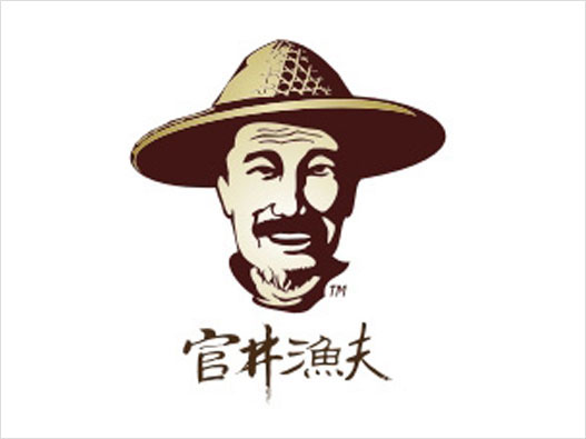 斗笠LOGO设计-老蟹农品牌logo设计