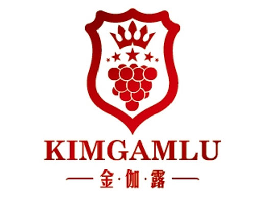 金伽露酒业盾牌logo设计