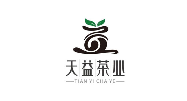 天益茶业logo设计含义及食品品牌标志设计理念