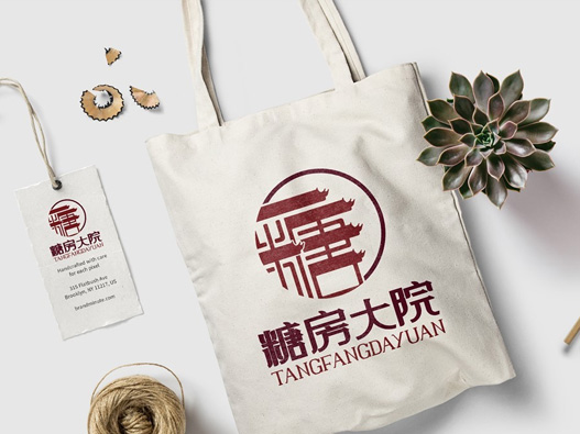 糖房大院logo设计含义及食品品牌标志设计理念