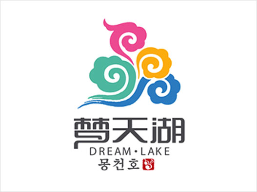洗浴LOGO设计-梦天湖品牌logo设计