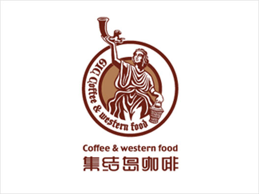 号角LOGO设计-集结岛咖啡品牌logo设计