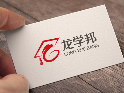 龙学邦logo设计含义及教育品牌标志设计理念