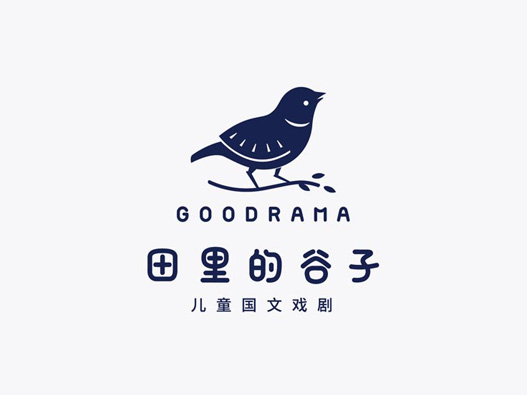 田里的谷子儿童戏剧社logo设计图片