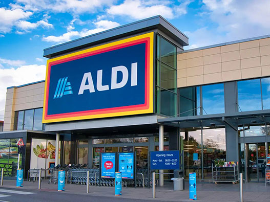 Aldi奥乐齐折扣超市logo设计含义及商场品牌标志设计理念