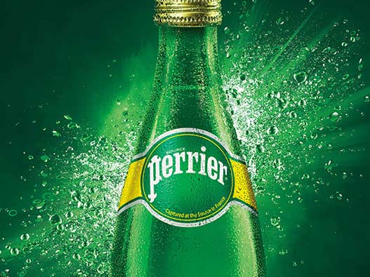 巴黎水Perrier logo设计含义及矿泉水品牌标志设计理念