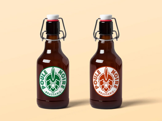 La Poule Noire Brewery logo设计图片