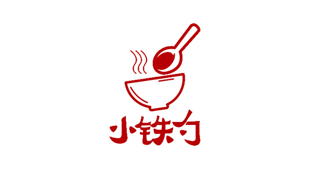 小铁勺logo设计含义及餐饮品牌标志设计理念