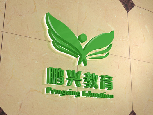 鹏兴教育logo设计图片