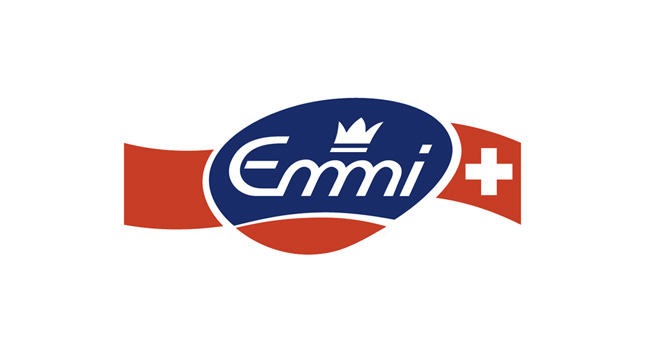 艾美（Emmi）logo设计含义及牛奶品牌标志设计理念