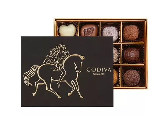 Godiva歌帝梵logo设计含义及巧克力品牌标志设计理念