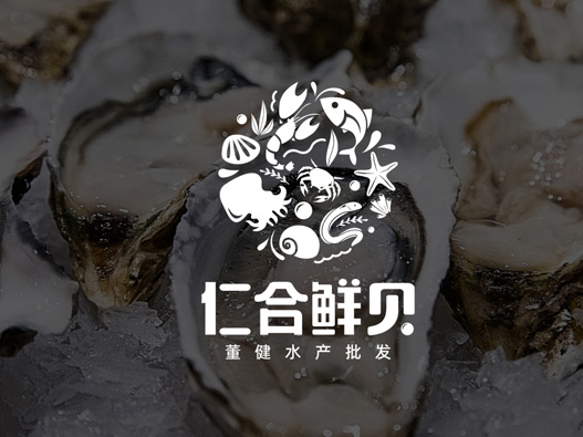 仁合鲜贝logo设计图片