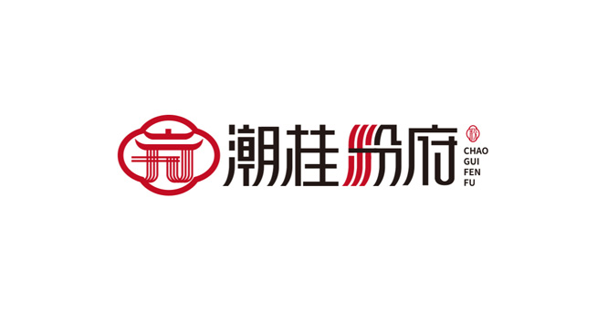 潮桂粉府logo设计含义及餐饮品牌标志设计理念