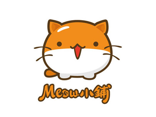 Meow小铺甜品logo设计