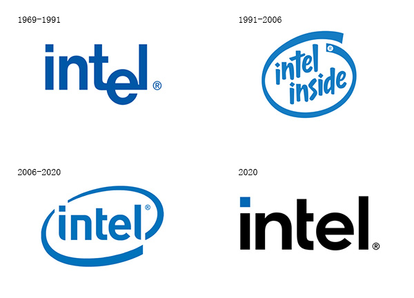 英特尔intel商标设计含义及logo设计理念