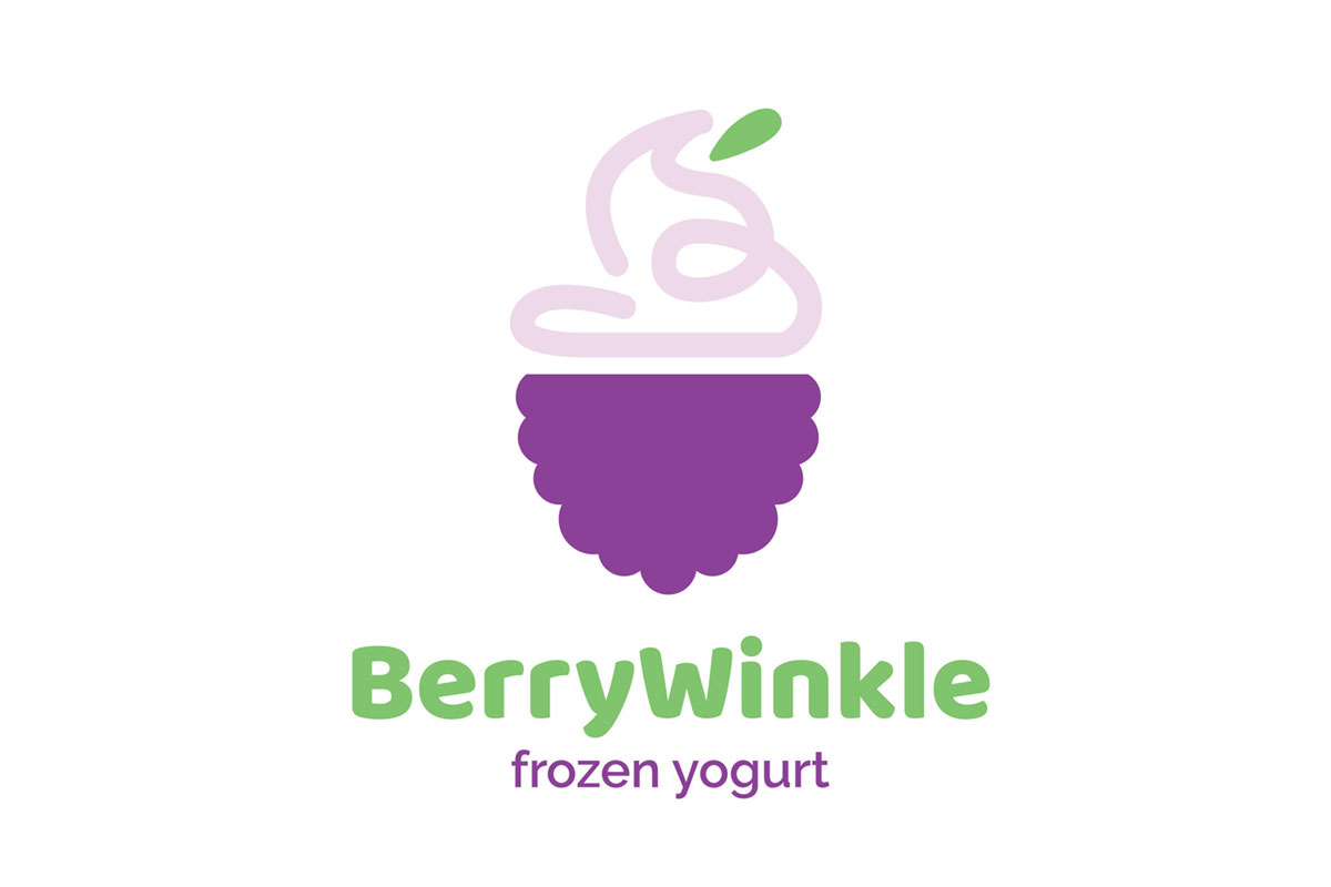 BerryWinkle冰淇淋标志