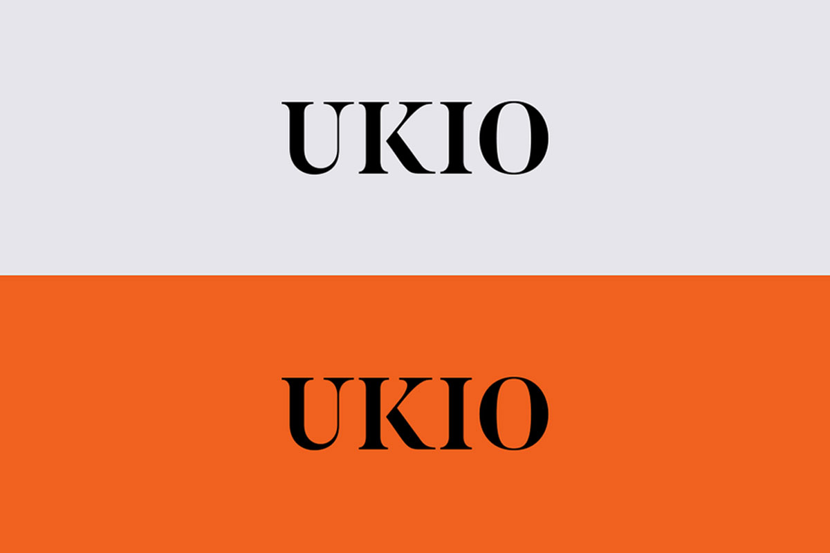 UKIO服装反白logo