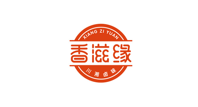 香滋缘logo设计含义及餐饮品牌标志设计理念
